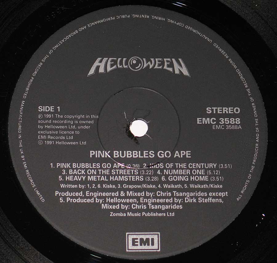 High Resolution Photo of Album Cover, Inners, Vinyl and Record labels 
