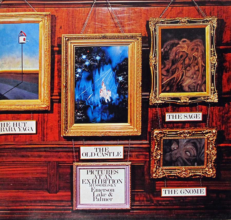 Photo of the right page inside cover Emerson Lake Palmer Pictures at an Exhibition ( Germany ) 12" Vinyl LP Album 