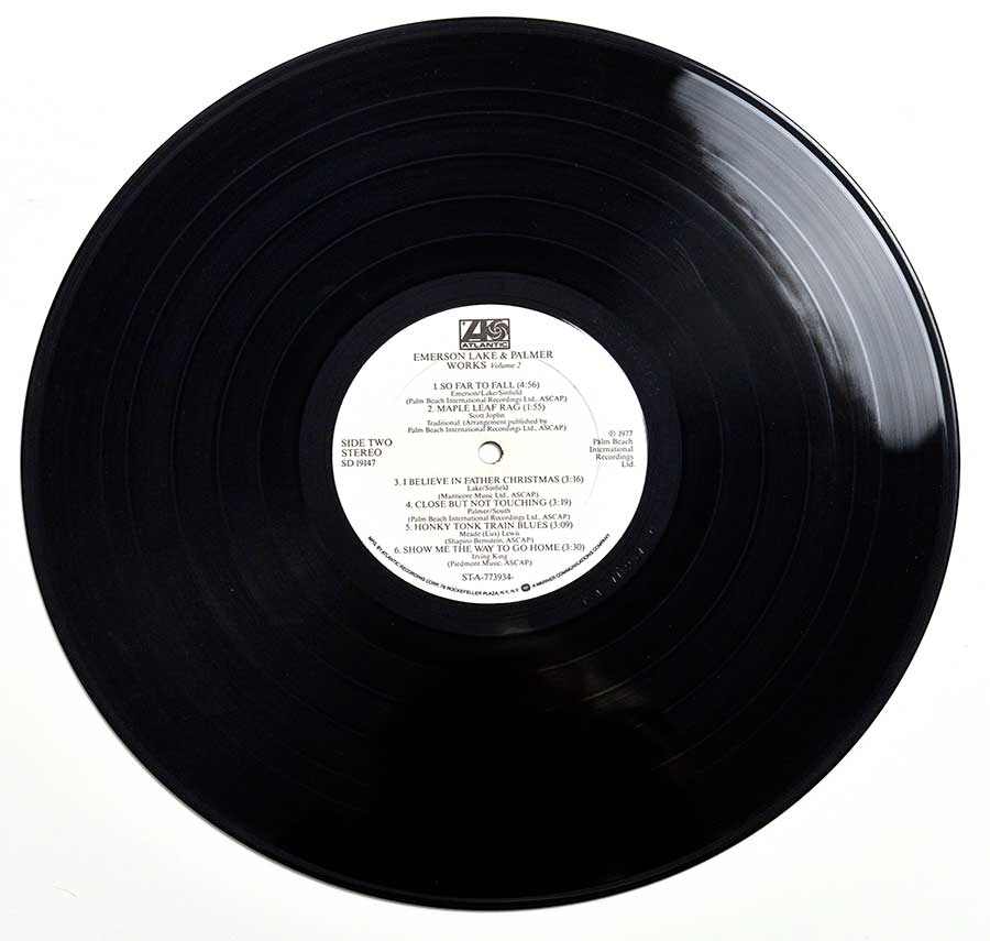 Photo of Side Two of EMERSON LAKE PALMER - Works Vol 2 12" Vinyl LP Album  