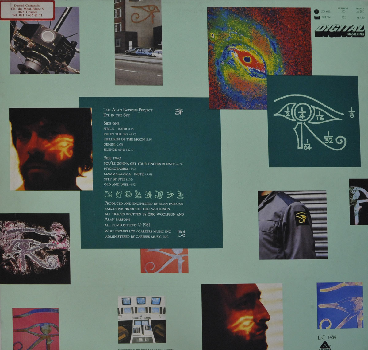 High Resolution Photo #2 Alan Parsons Project Eye in the Sky 
