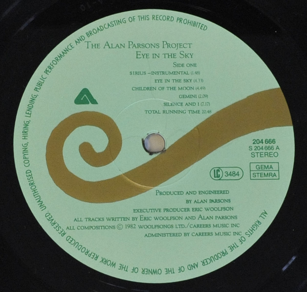 High Resolution Photo #4 Alan Parsons Project Eye in the Sky 