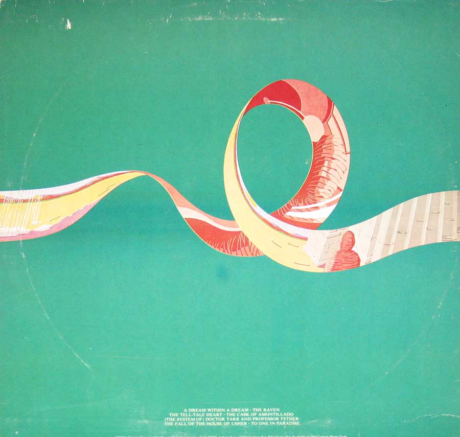 Photo of album back cover ALAN PARSONS PROJECT - Tales of Mystery and Imagination Edgar Allan Poe