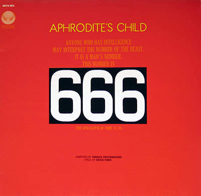 APHRODITE'S CHILD - 666 album front cover vinyl LP album https://vinyl-records.nl