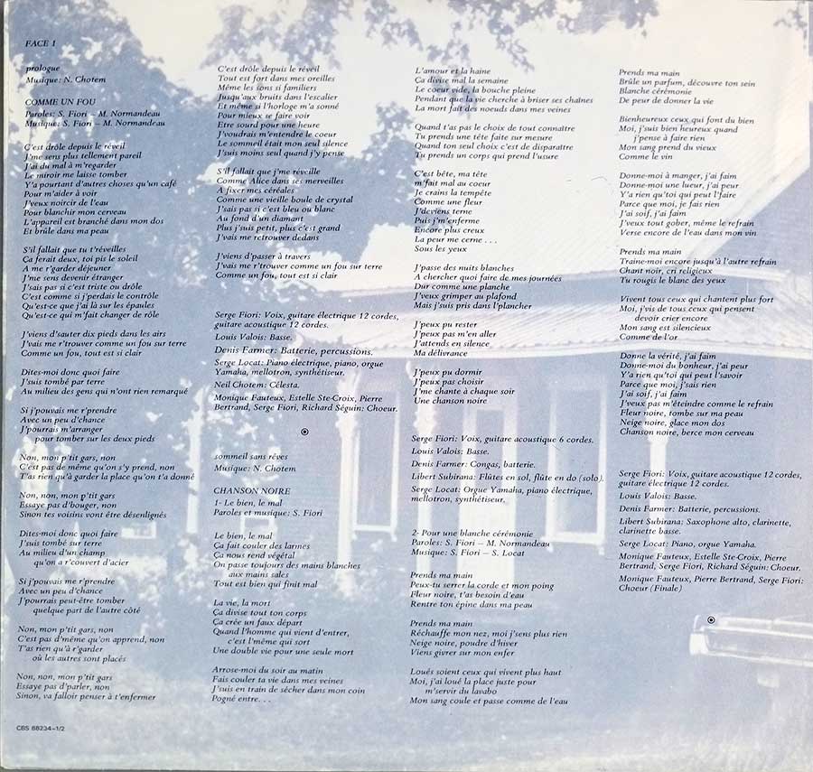 HARMONIUM - L'Heptade Gatefold 2LP 12" VINYL Album
 custom inner sleeve