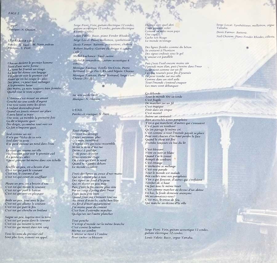 HARMONIUM - L'Heptade Gatefold 2LP 12" VINYL Album
 custom inner sleeve