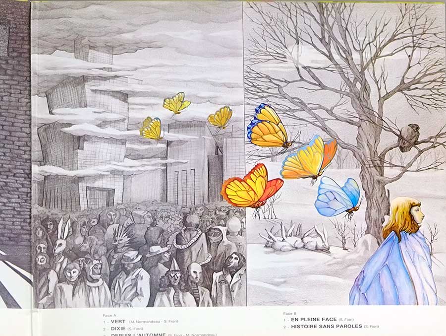 HARMONIUM Les Cinq Saisons / Si On Avait Besoin D'une Cinquième Saison Gatefold 12" LP VINYL  inner gatefold cover