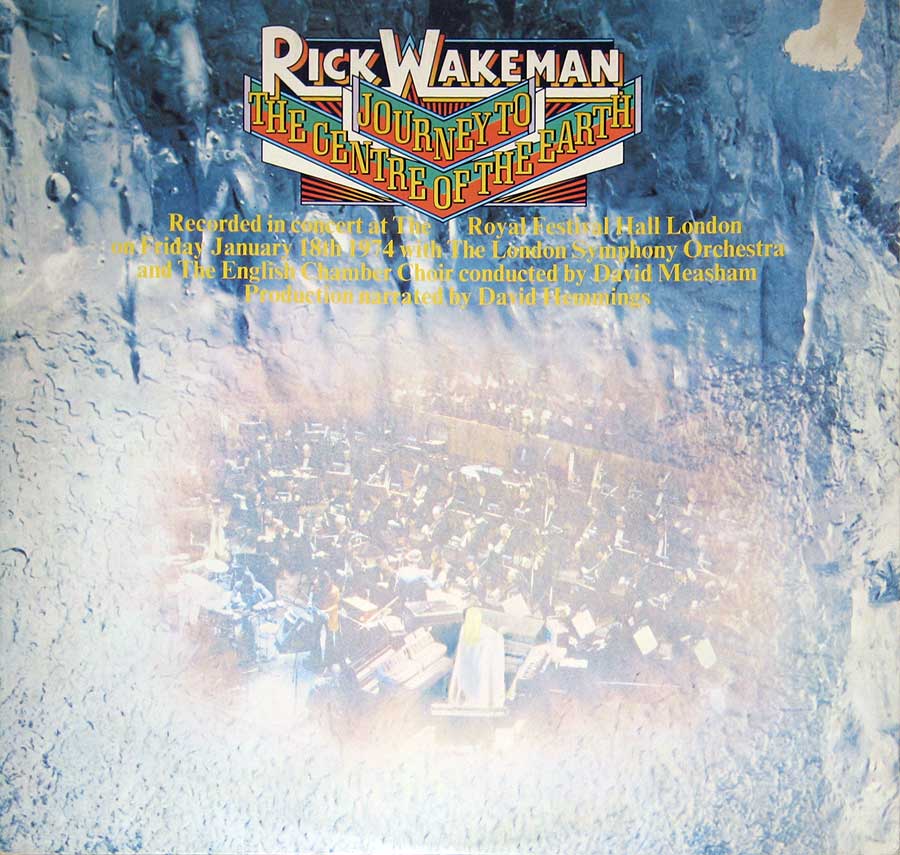 RICK WAKEMAN - Journey to the Centre of the Earth with the London Symphony Orchestra 12" Vinyl LP Album front cover https://vinyl-records.nl