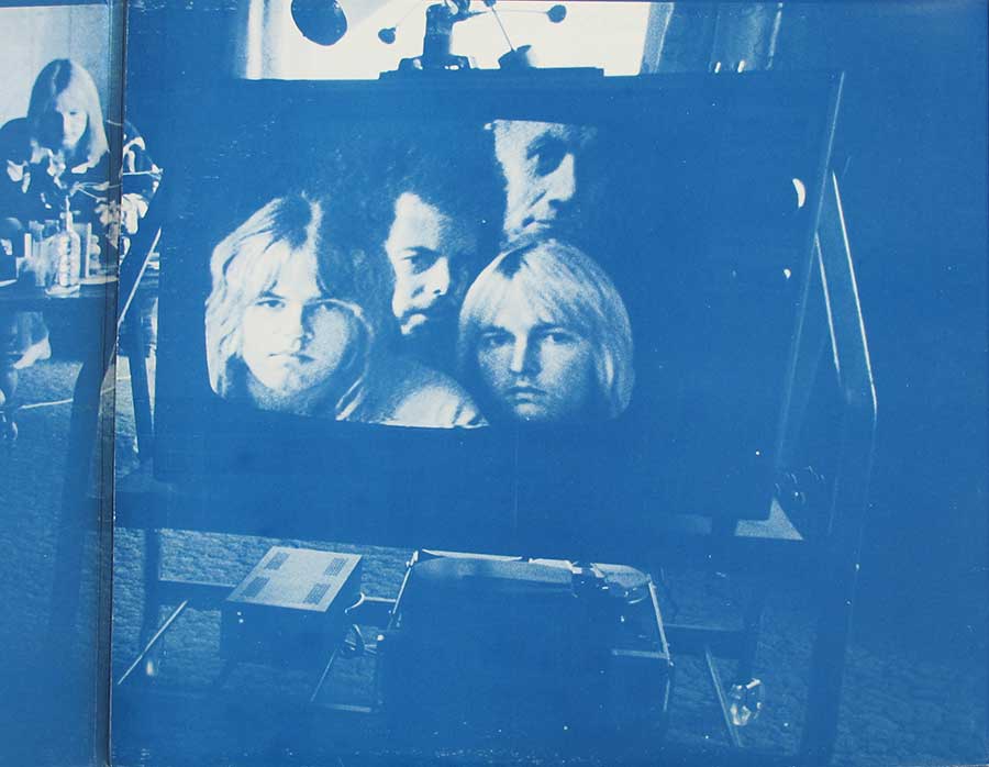 Photo of the right page inside cover SPIRIT - Feedback original USA 12" LP Vinyl Album 