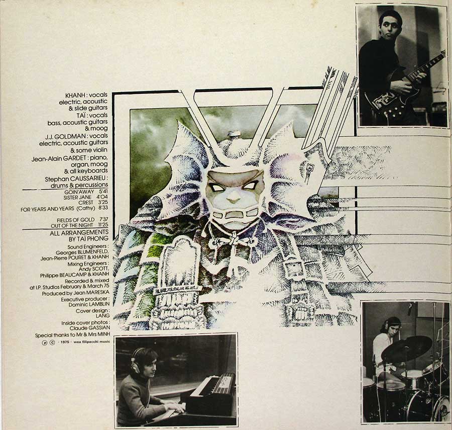 Photo One Of The Original Custom Inner Sleeve TAI PHONG - Self-Titled 