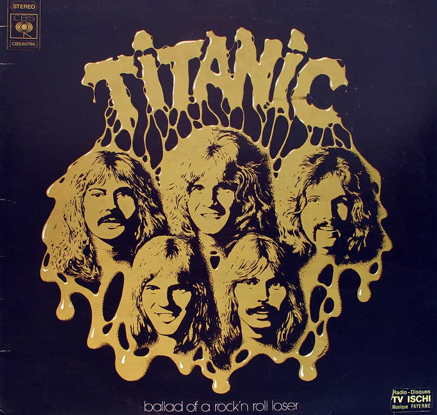 TITANIC - Ballad Of A Rock 'N' Roll Loser 12" Vinyl LP ALbum front cover https://vinyl-records.nl