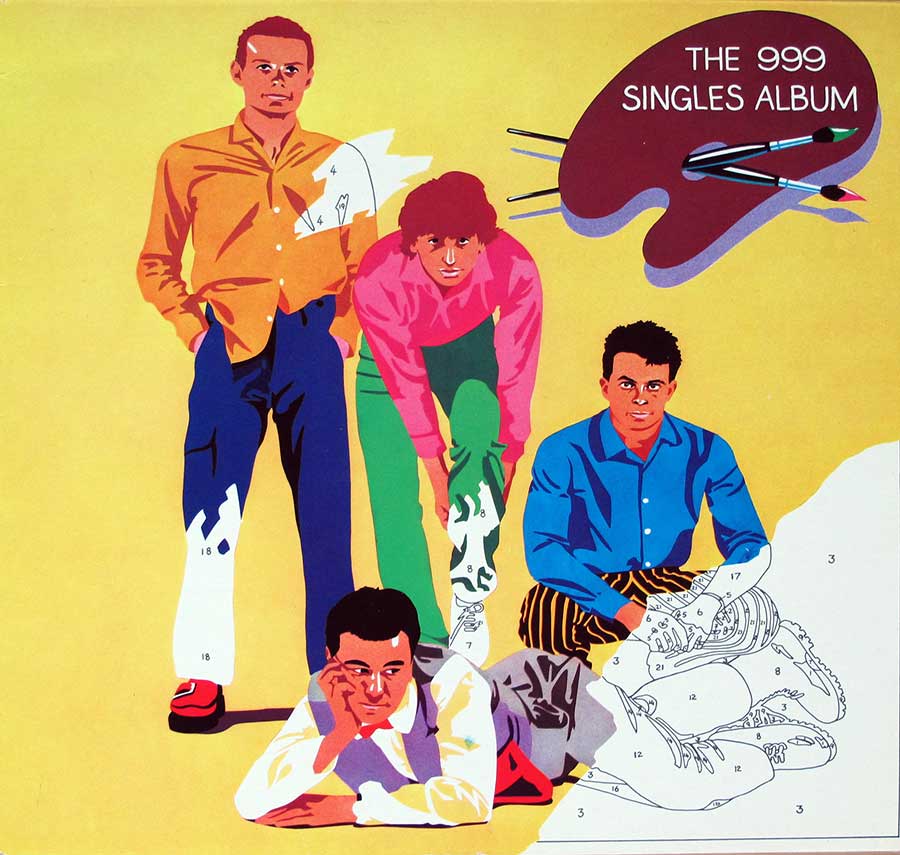 999 - Singles Album + Poster 12" LP Vinyl Album front cover https://vinyl-records.nl