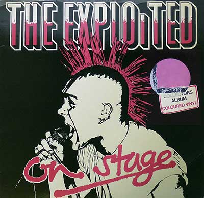 Thumbnail of THE EXPLOITED - On Stage Red Coloured Vinyl 12" Vinyl Album front cover
