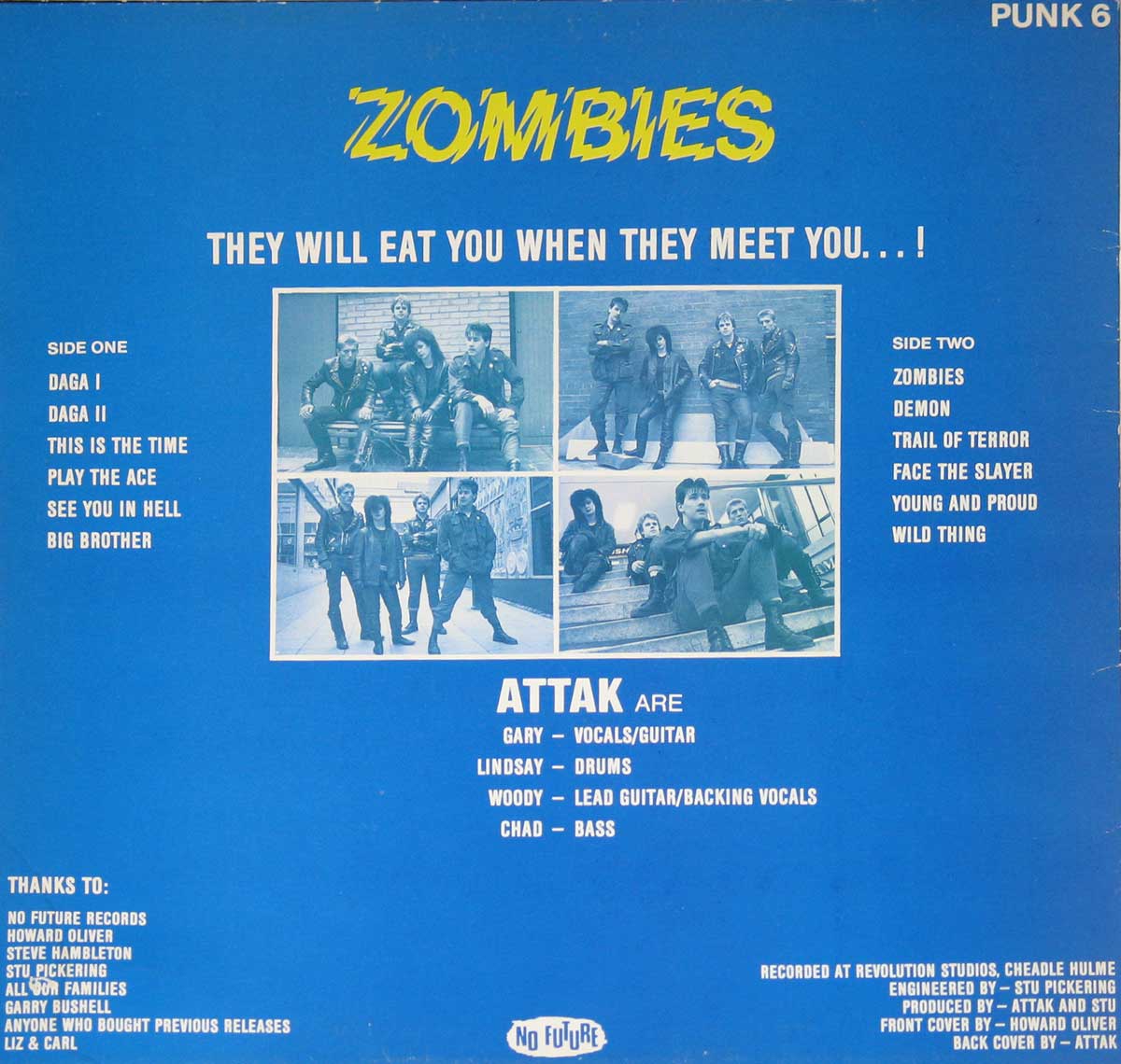 High Resolution Photo Album Back Cover of ATTAK - Zombies https://vinyl-records.nl