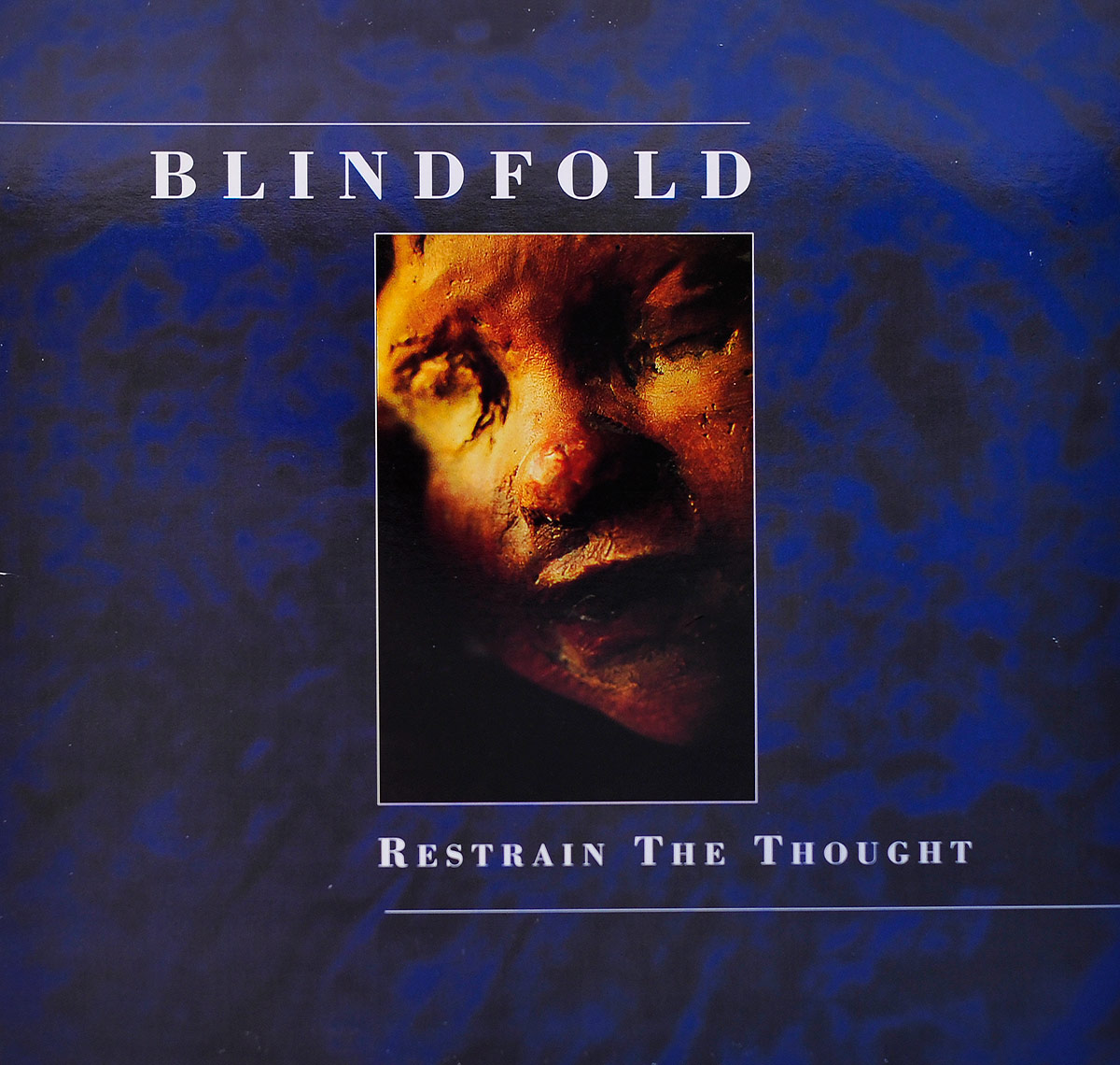 Album Front cover Photo of BLINDFOLD Restrain the Thought https://vinyl-records.nl/