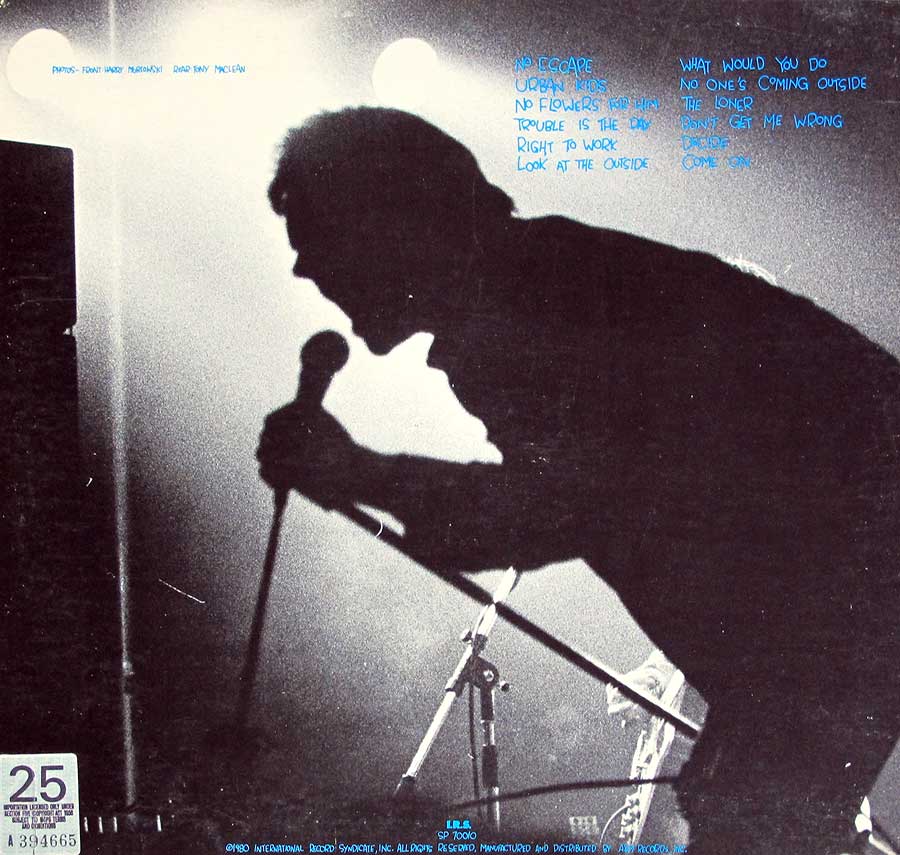 Photo of album back cover CHELSEA - No Escape