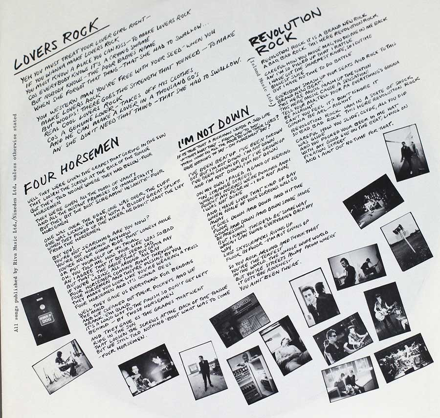THE CLASH - London Calling Gatefold Cover 12" Vinyl 2LP Album custom inner sleeve