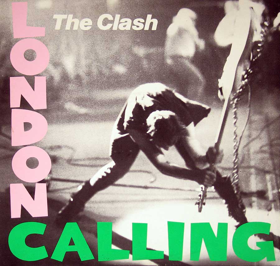 THE CLASH - London Calling White Label 12" Vinyl 2LP Album front cover