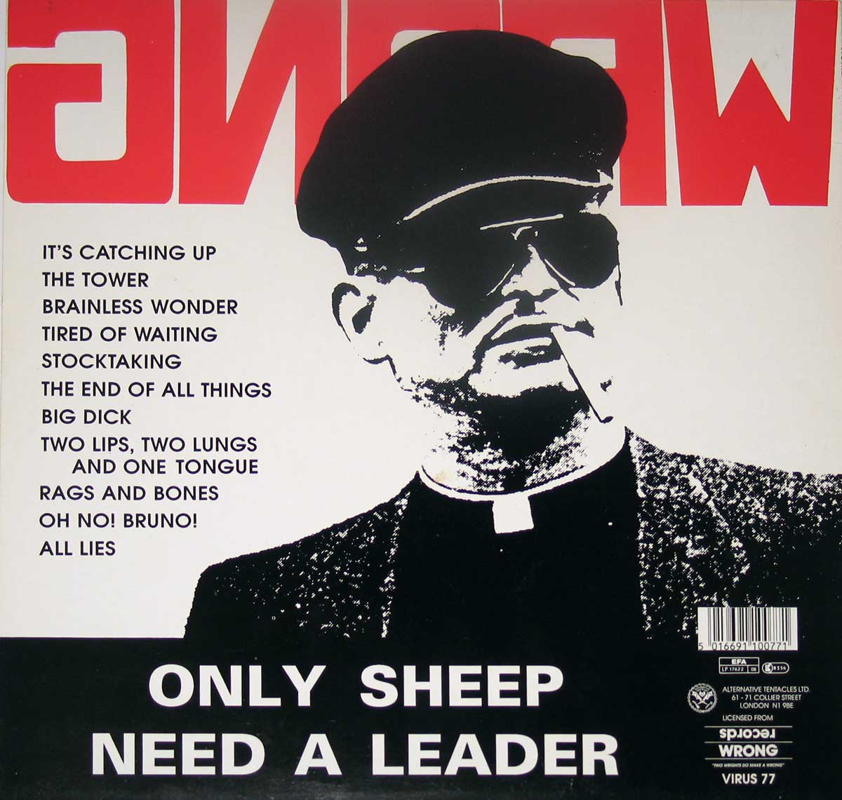 NOMEANSNO Wrong Only Sheep Need a Leader 12" Vinyl LP