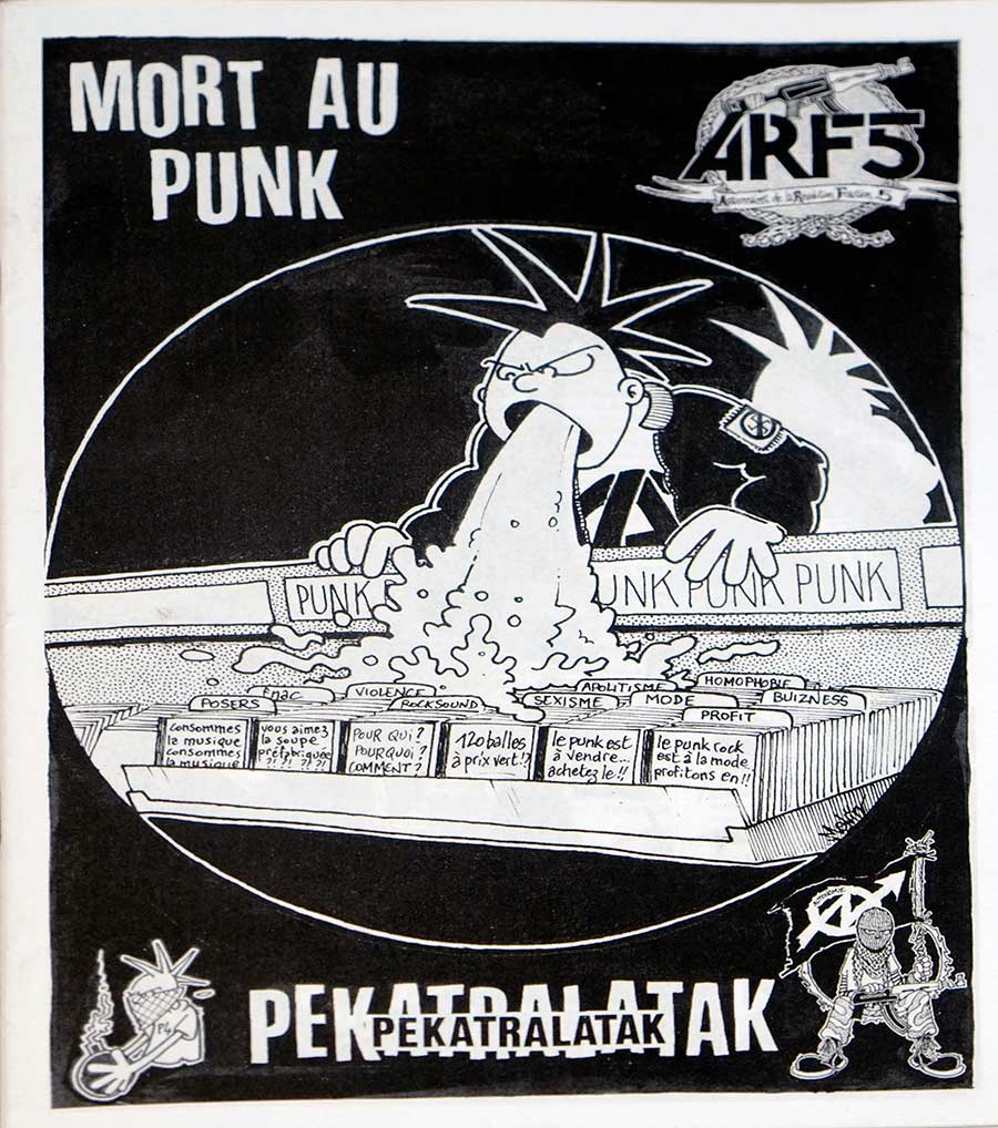 PEKATRALATAK - Mort Au PunK & URBAN BLIGHT - Revolte 12" LP Vinyl Album inner gatefold cover