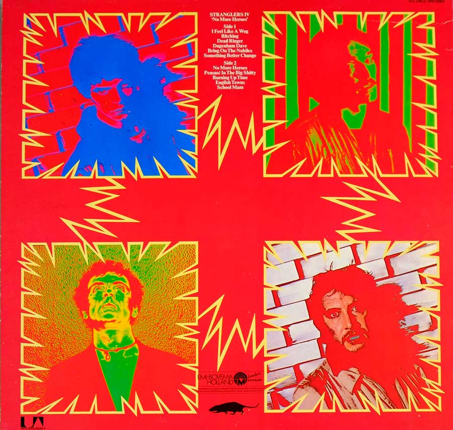 Photo of album back cover STRANGLERS - No More Heroes