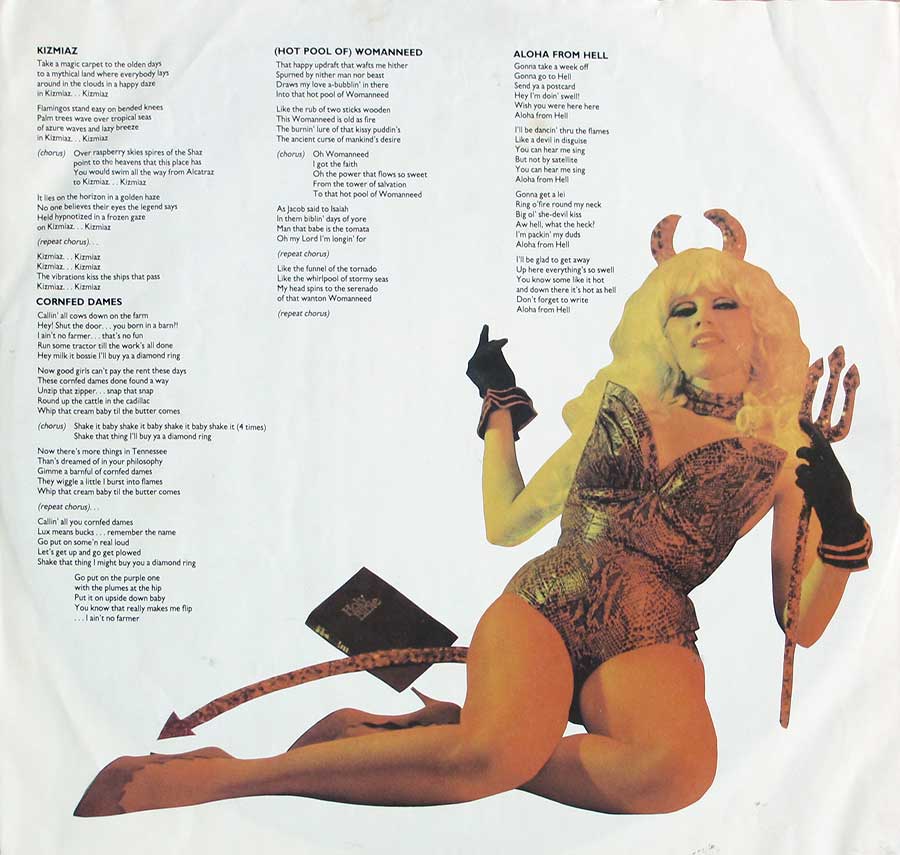 THE CRAMPS - A Date With Elvis 12" Vinyl LP Album  custom inner sleeve