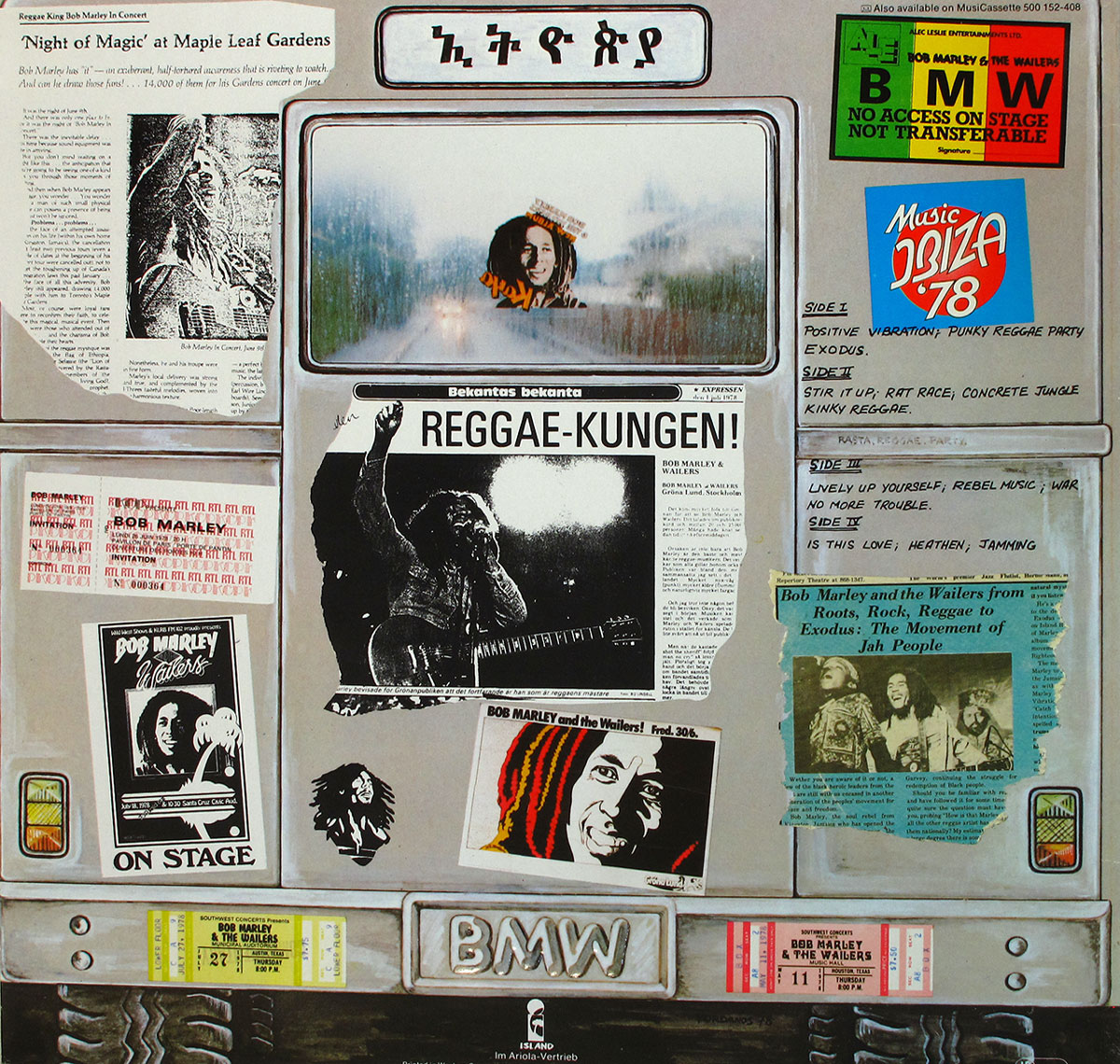 High Resolution Photo of  "Babylon by Bus" Album's Back Cover  