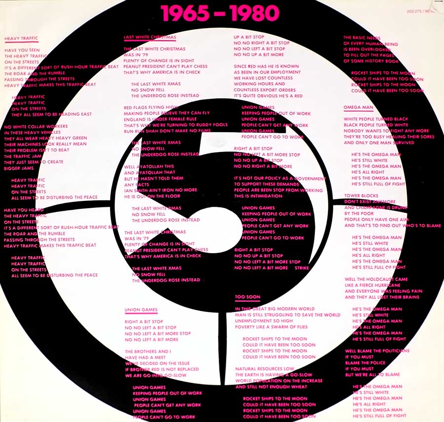 Photo of "BASEMENT 5 - 1965-1980" Album's Inner Sleeve  