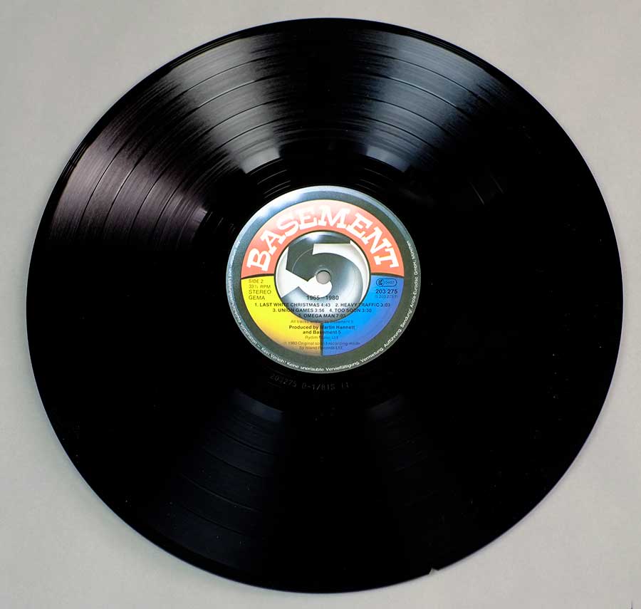 Close-up Photo of Side 2 "BASEMENT 5 - 1965-1980" Record  