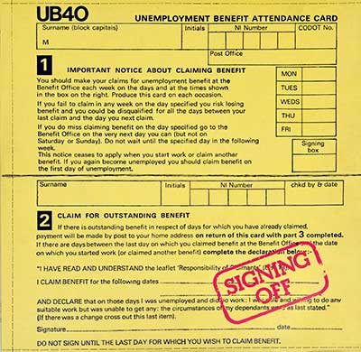 Thumbnail of UB40 - Signing Off album front cover