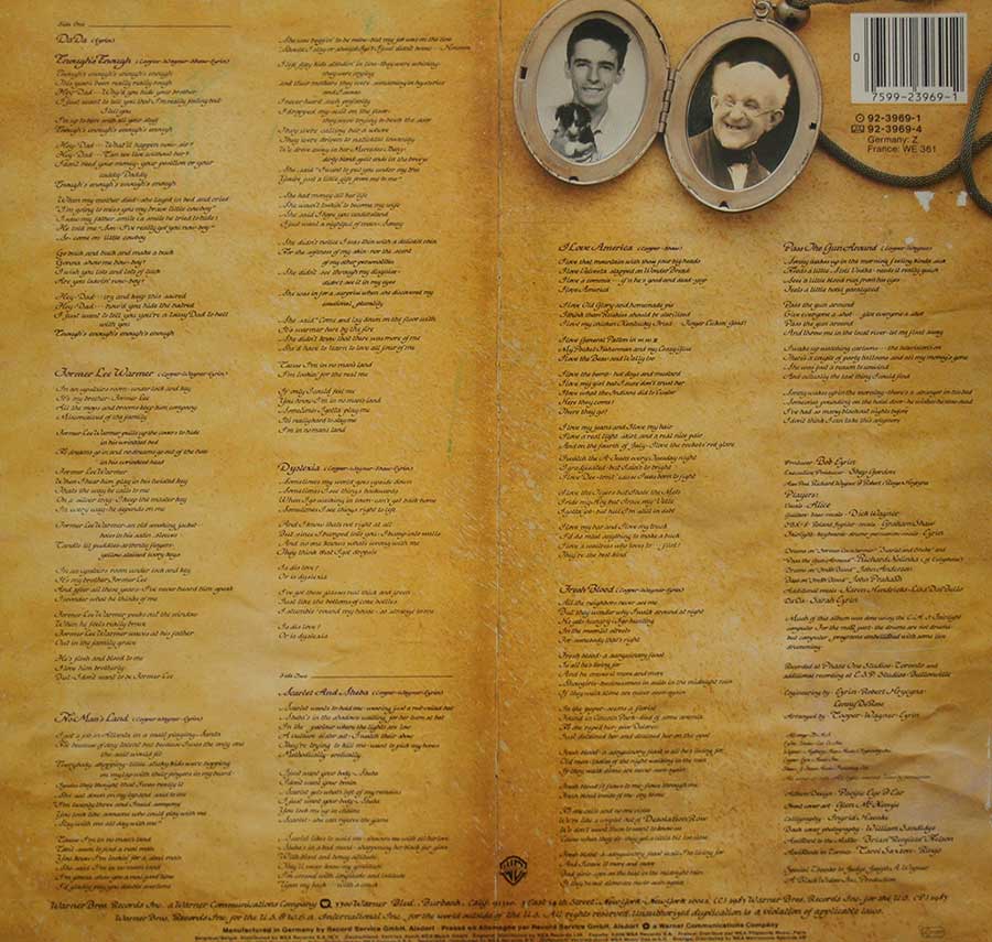 Photo of album back cover ALICE COOPER - DaDa 