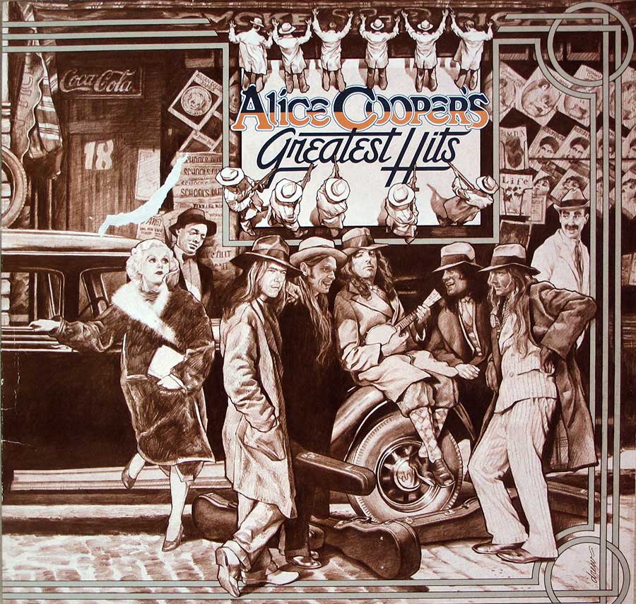 Front Cover Photo Of ALICE COOPER - Alice Cooper's Greatest Hits 12" LP Vinyl Album
