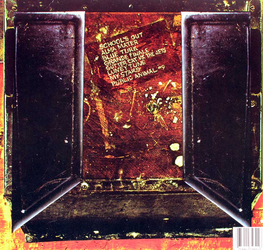 ALICE COOPER - School's Out 12" Vinyl LP Album
 back cover