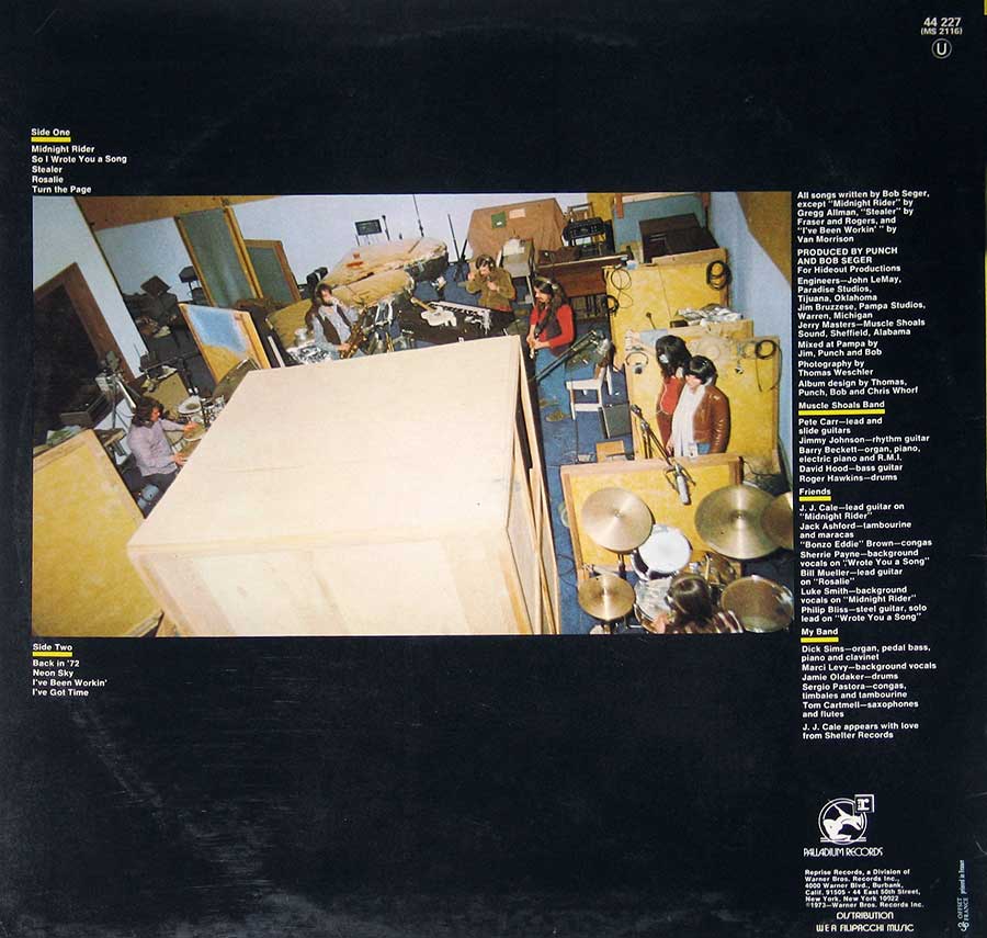 High Resolution Photo BOB SEGER Back 72 JJ Cale 