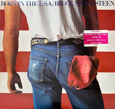 RUCE SPRINGSTEEN- Born in the U.S.A. album front cover vinyl record