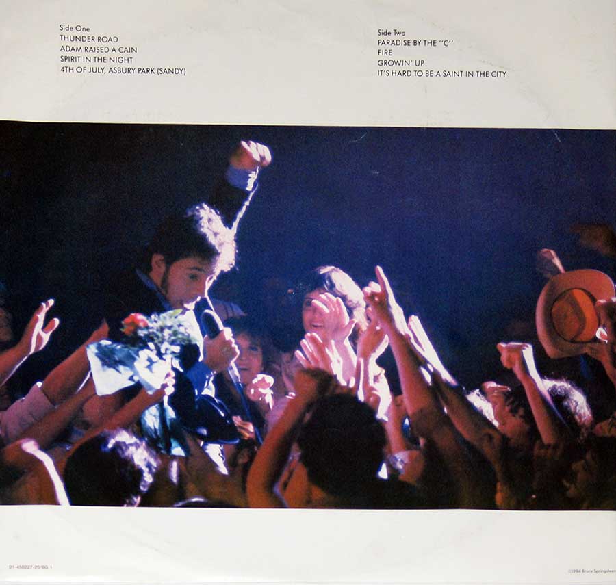 BRUCE SPRINGSTEEN & THE E STREET BAND - LIVE 1975-1985 5LP Vinyl Box-Set
 inner gatefold cover