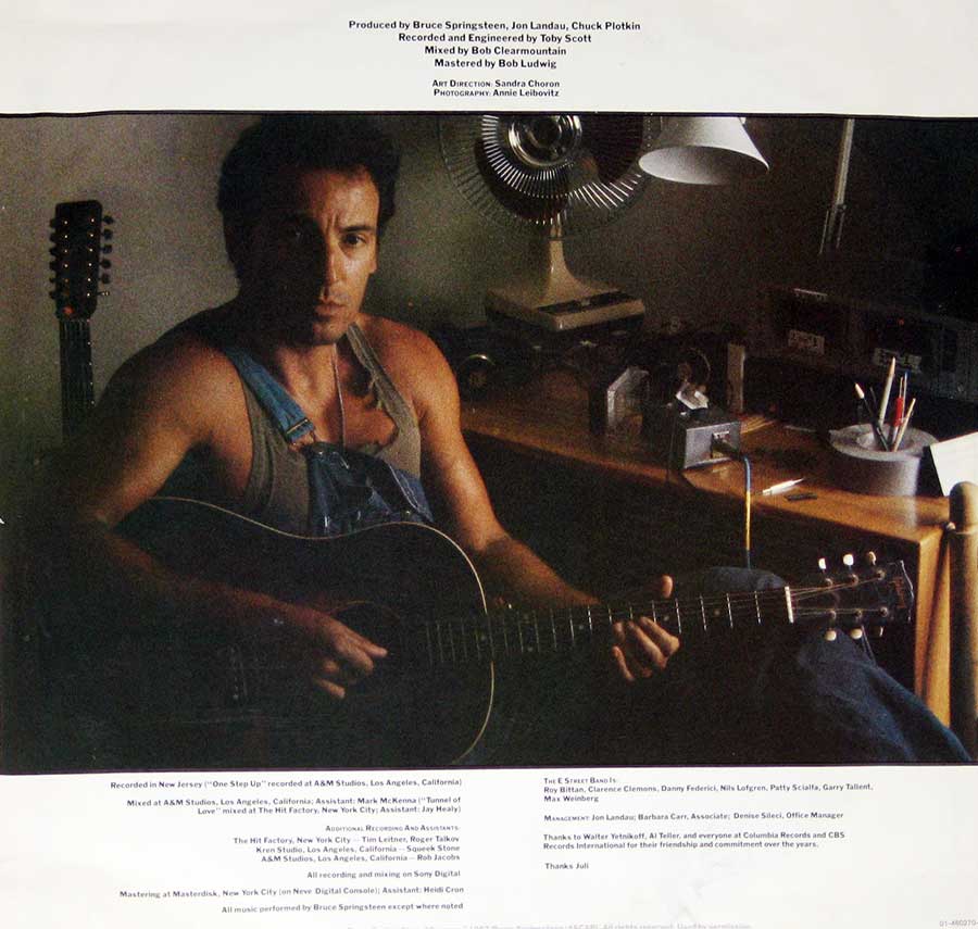 BRUCE SPRINGSTEEN  - Tunnel of Love 12" Vinyl LP ALbum
 custom inner sleeve
