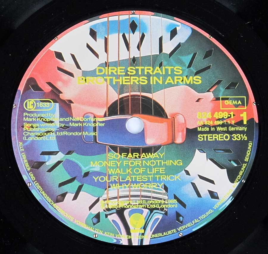 "Brothers in Arms" Record Label Details: Vertigo 824 49 
