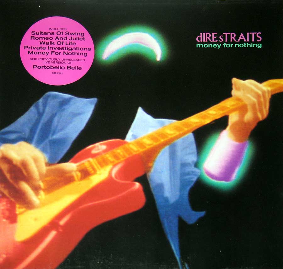 DIRE STRAITS  Money for Nothing 12" Vinyl LP Album front cover