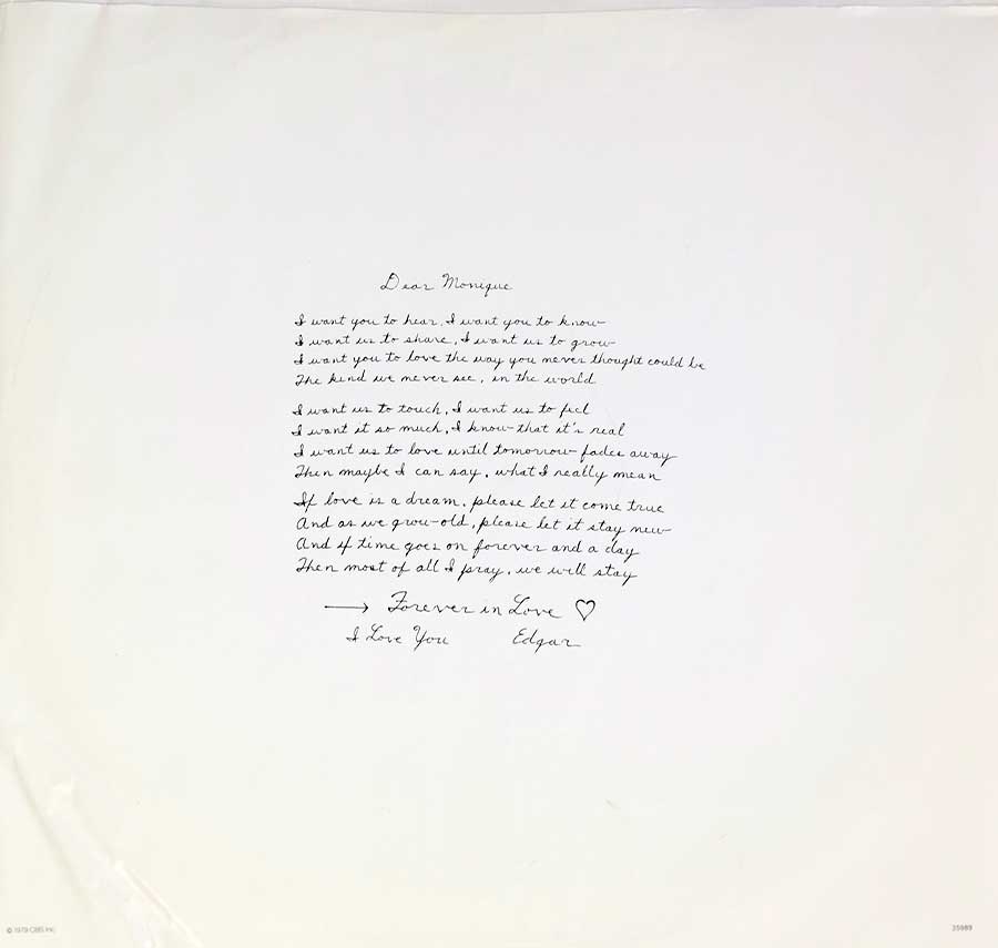 EDGAR WINTER - Edgar Winter Album 12" LP Vinyl Album custom inner sleeve