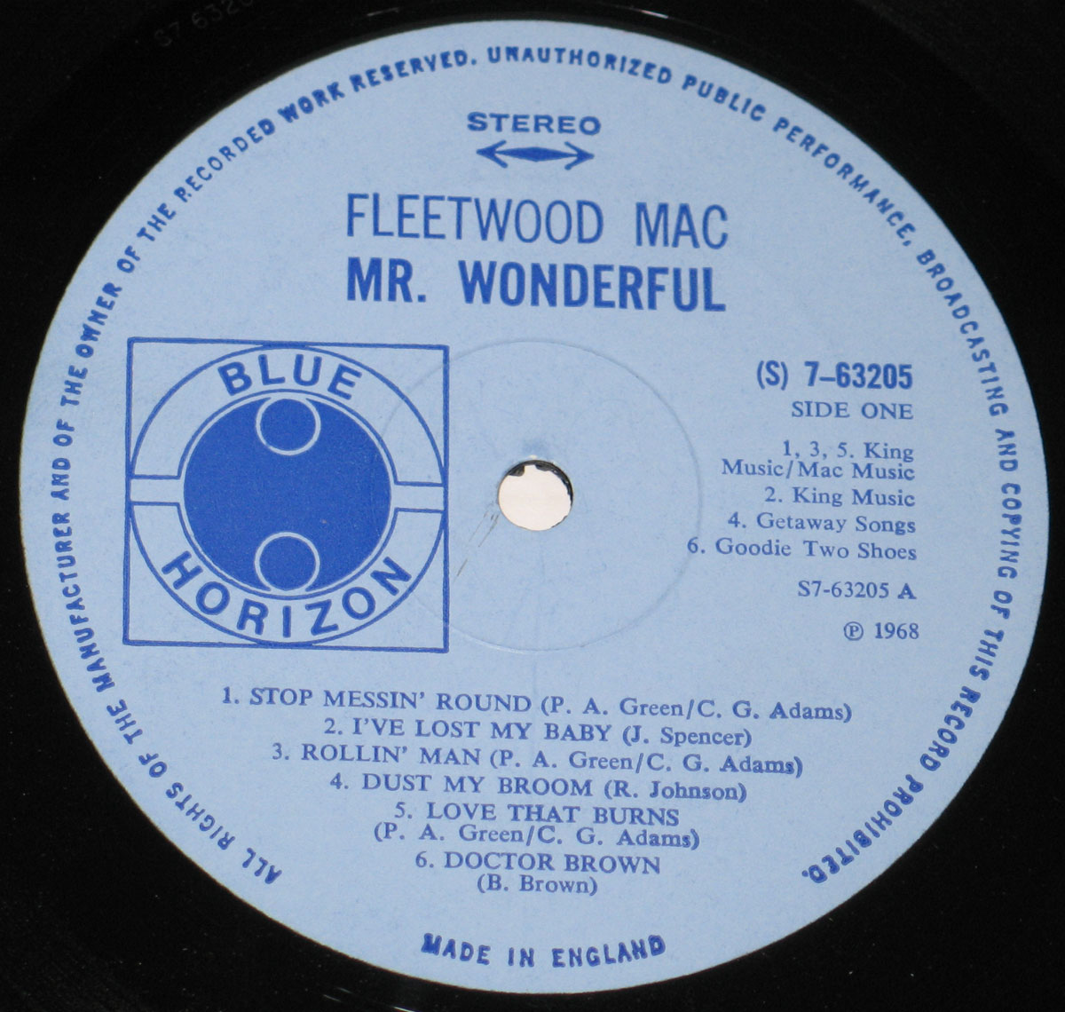 High Resolution Photo Fleetwood Mac Mirage LP cover