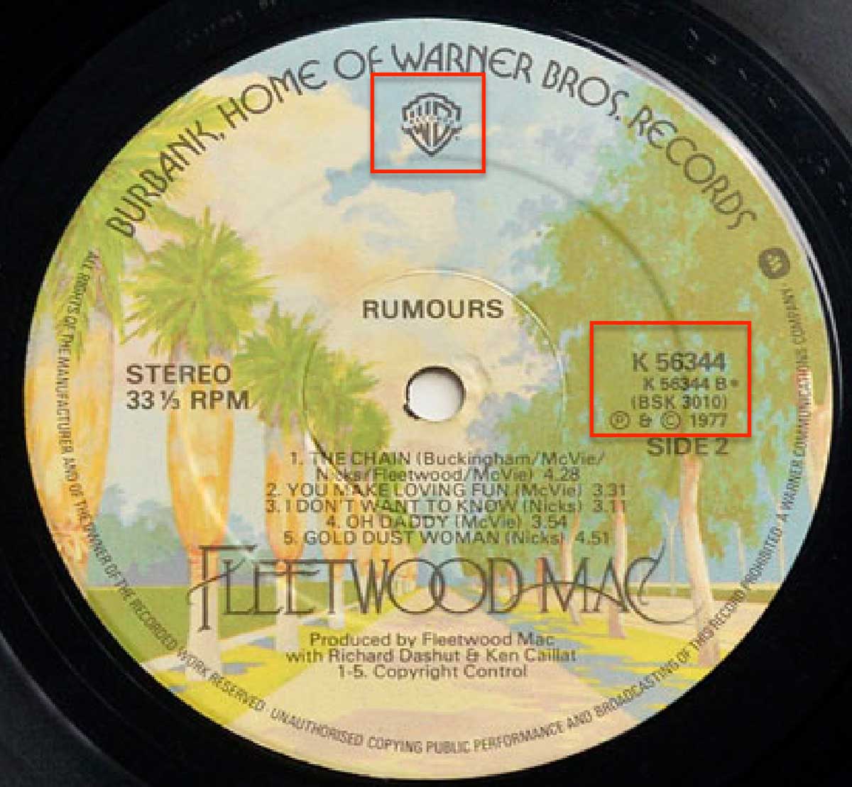 High Resolution Photo Record's Label 