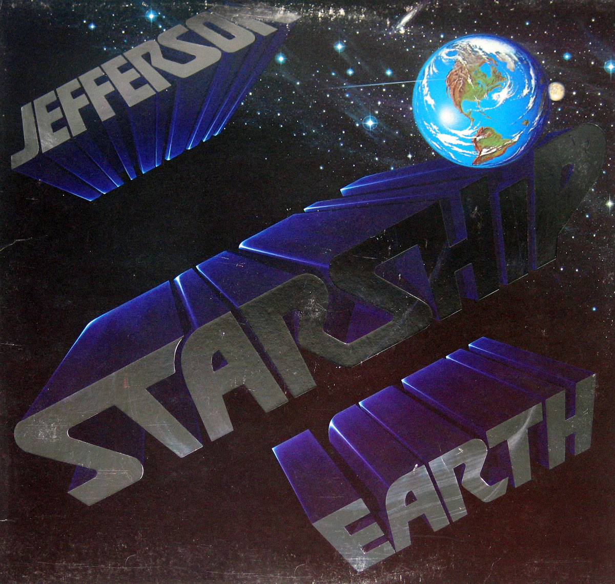 High Resolution Photo Jefferson Starship - Earth Vinyl Record