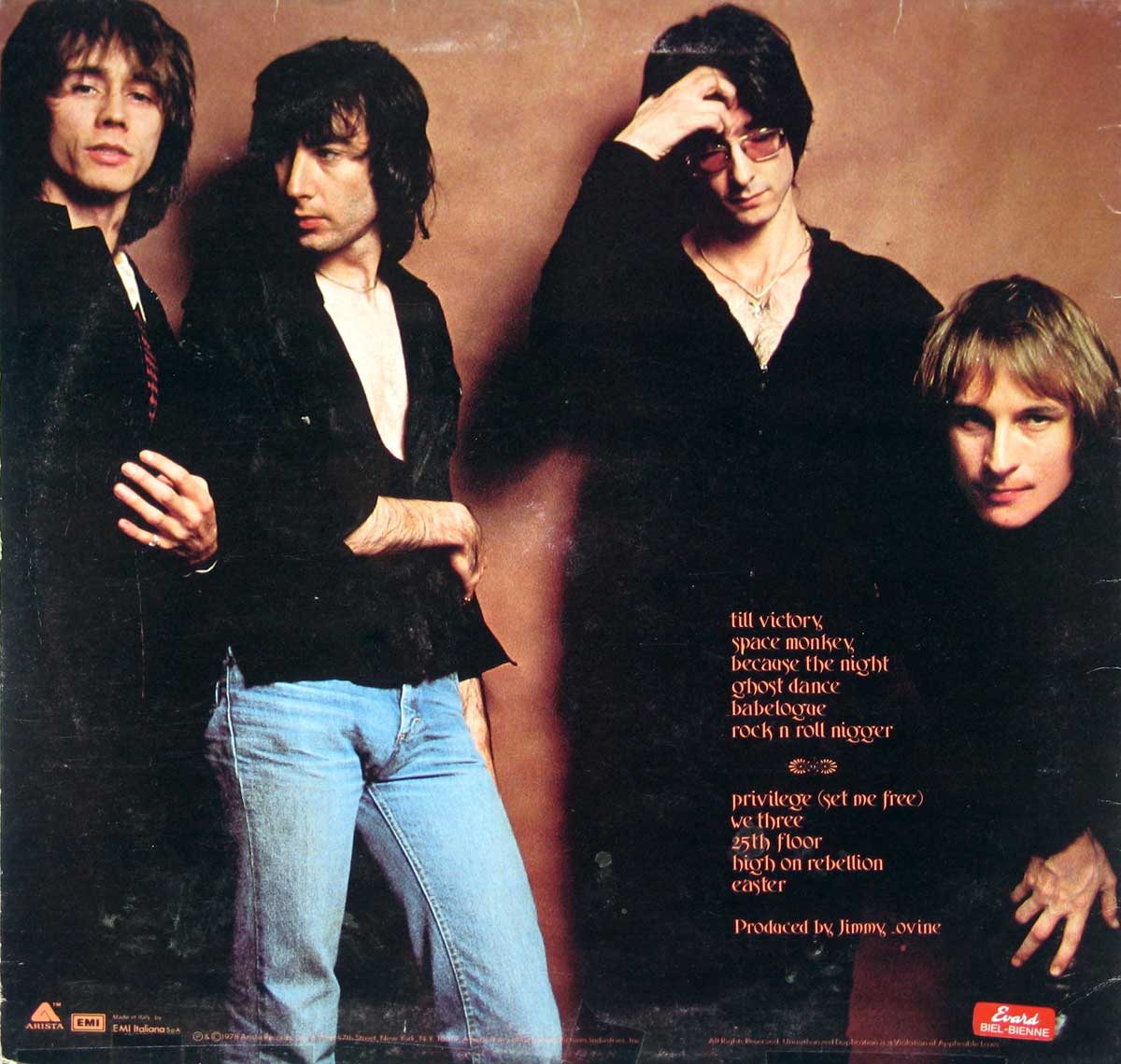 Photo of Patti Smith' band ( without Patti )  