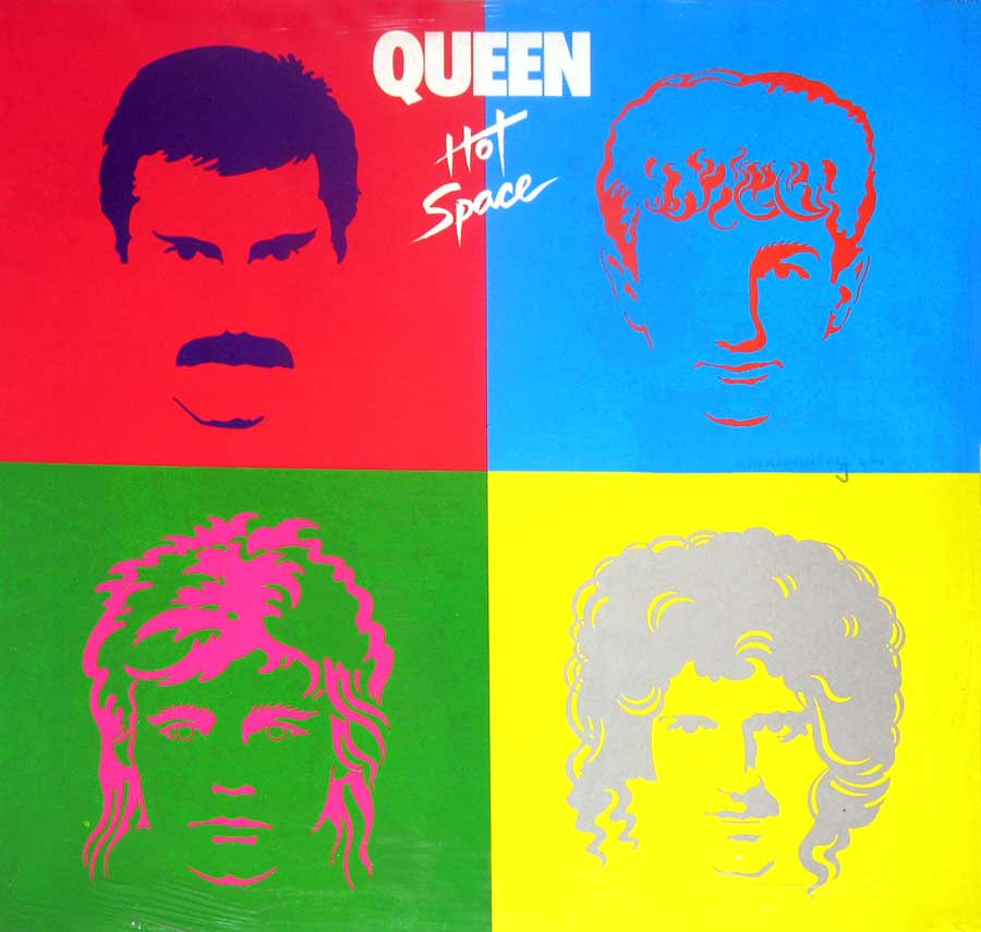 large album front cover photo of: QUEEN ( Band ) - Hot Space  12" LP vinyl album 