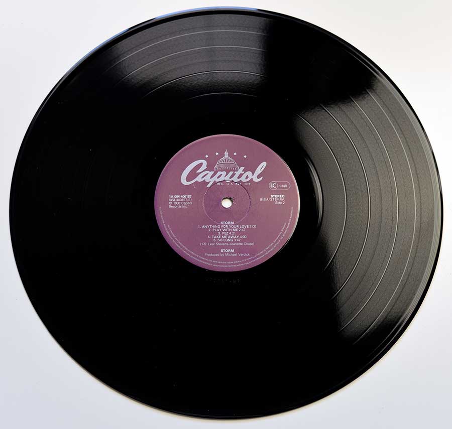 Photo of Side Two of STORM - Self-Titled 