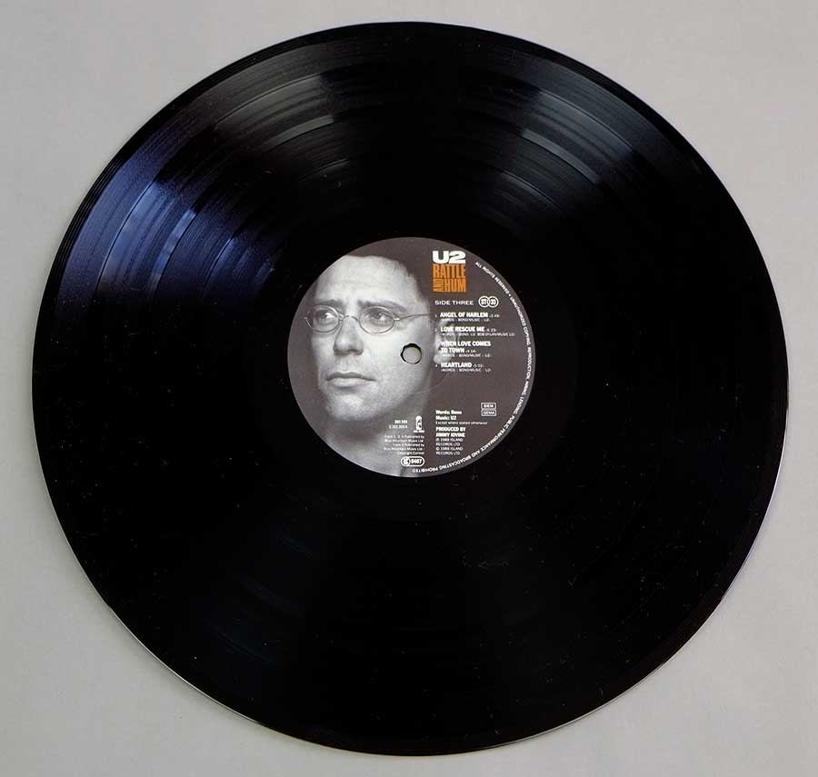 Photo of Side Three of U2 - Rattle and Hum 2LP FOC 