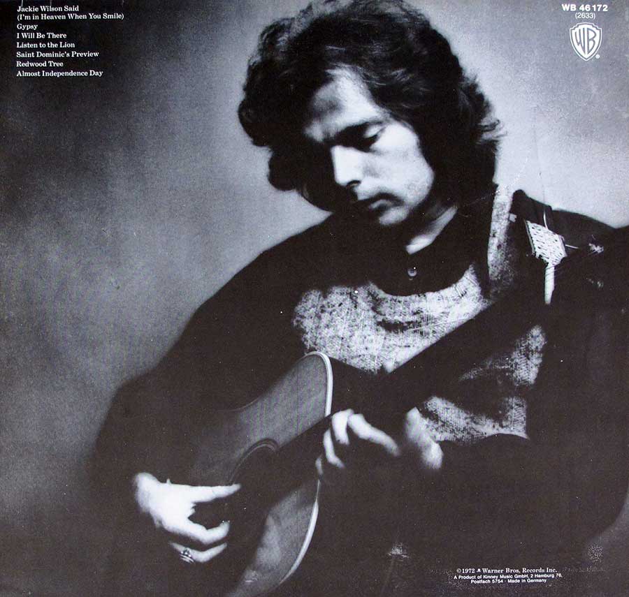 Photo of album back cover VAN MORRISON - Saint Dominic's Preview