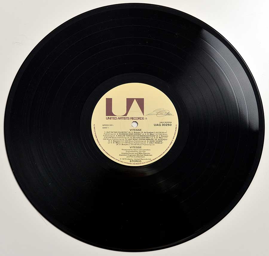 Photo of Side One of VITESSE - Vitesse ( Self-Titled, Compilation ) 12" Vinyl LP Album  