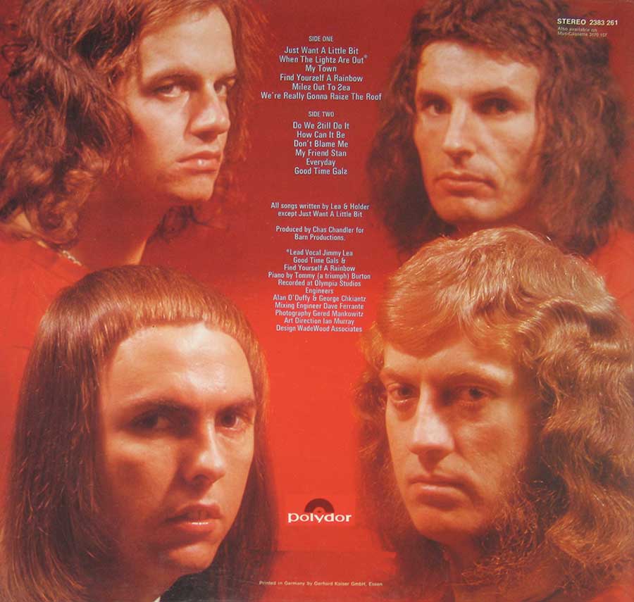 SLADE - Old New Borrowed and Blue Gatefold Cover 12" Vinyl LP Album back cover