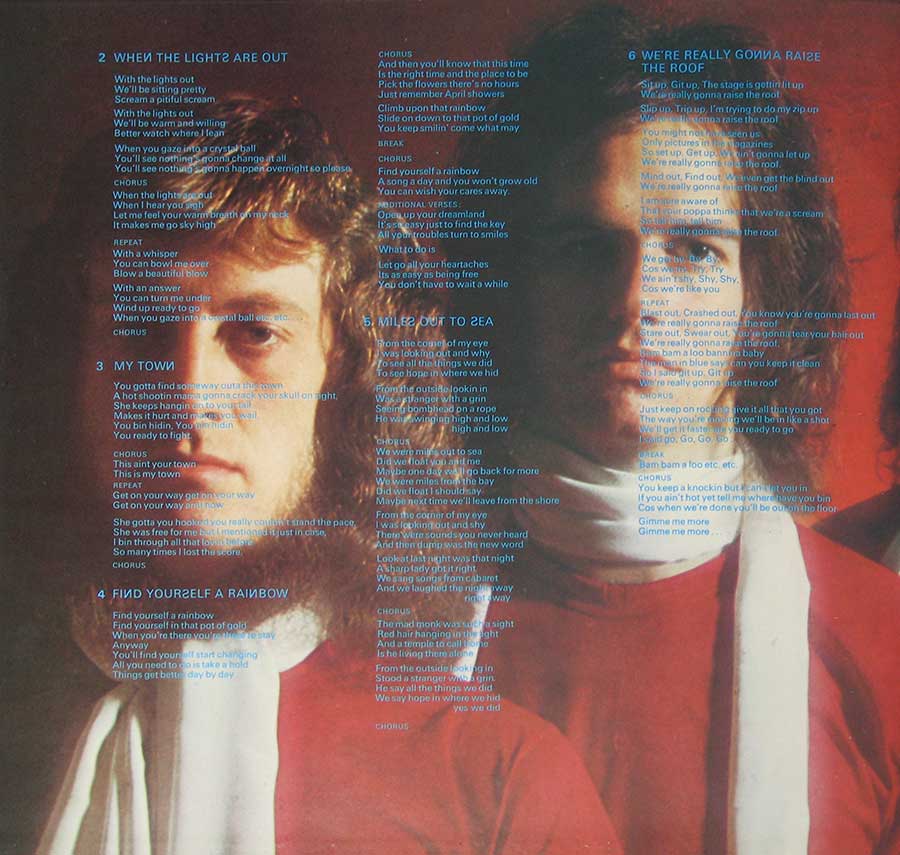 SLADE - Old New Borrowed and Blue Gatefold Cover 12" Vinyl LP Album inner gatefold cover